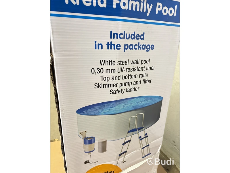 FRISTÅENDE POOL SWIM & FUN, KRETA FAMILY POOL, RUND Ø460 x 90 cm, 13.500 liter