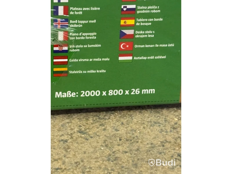 BORDSSKIVA MASSIV EK 2000X800X26 MM
