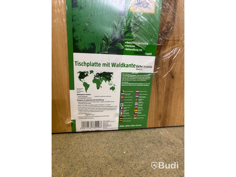 BORDSSKIVA MASSIV EK 2000X800X26 MM
