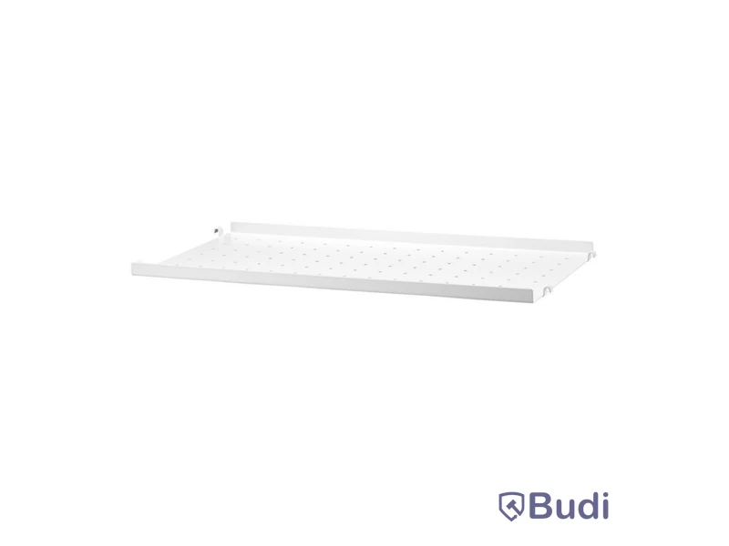 Hyllplan metall låg String, vit 58x30 cm.