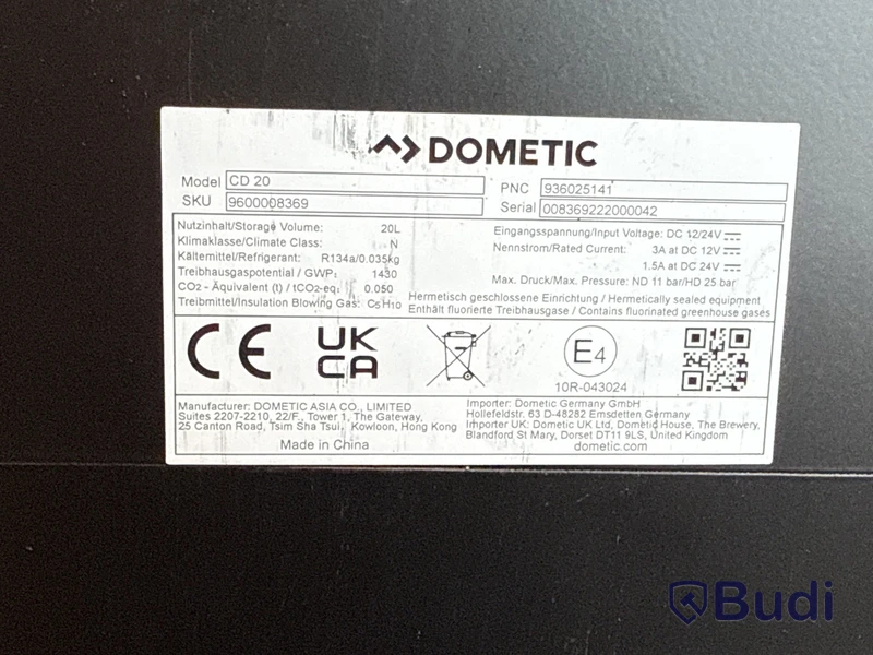 Kylskåp, Dometic, CD20, 20 L, DC12-24V