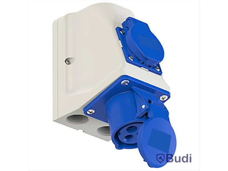 5 st. Uttag väggmontage Garo Basic med schuko 16A IP44