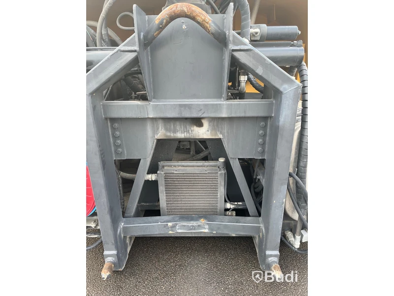 Spoltank på lastväxlarram