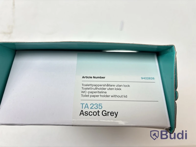 Parti med badrumstillbehör, Tapwell, Ascot grey