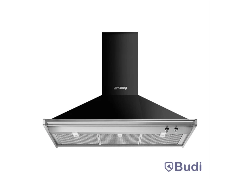Köksfläkt Smeg Väggmonterad 100cm Svart KD100HNE