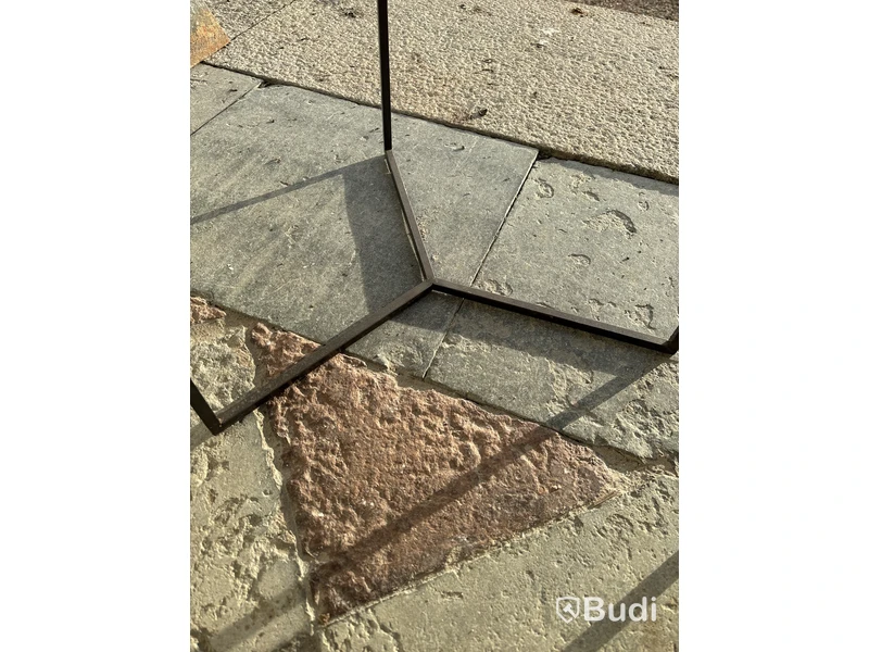 2 st. Soffbord, metall med trämarmorering