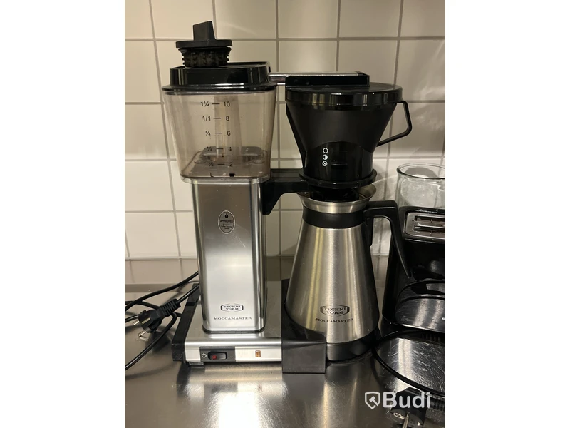 Kaffebryggare, Moccamaster samt vattenkokare och brödrost