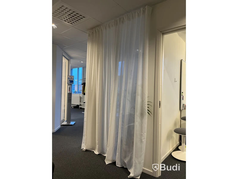 Gardinlängder, blå/ vit, totalt 20 längder