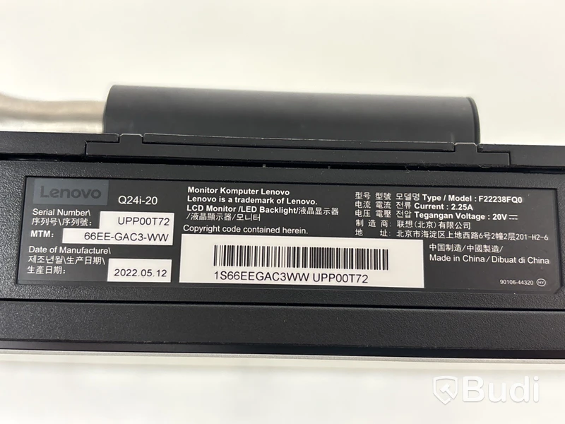 Datorskärm, Lenovo Q24i-20, 24 tum
