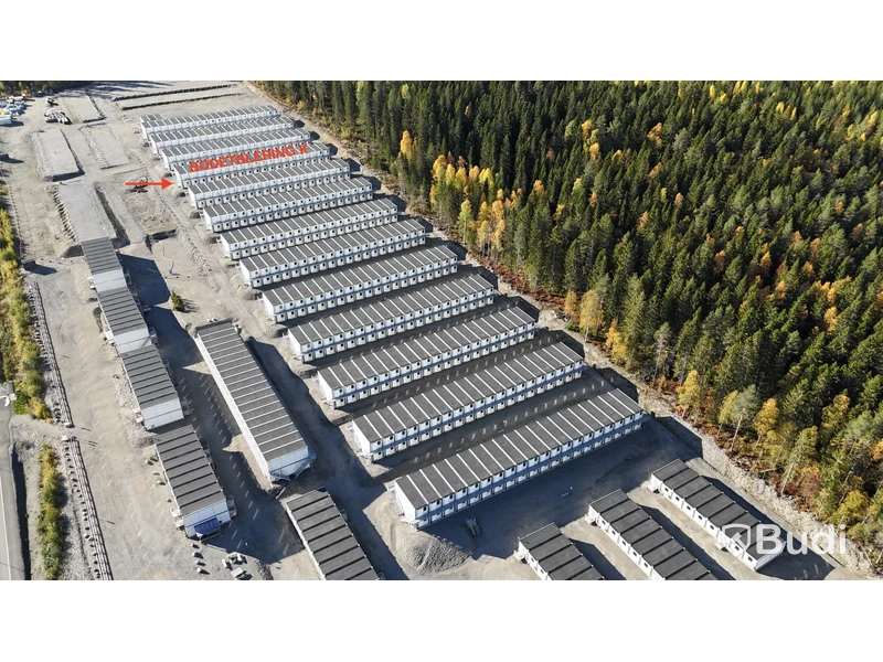 40 st Bodar med 2 lägenheter i varje (Modulby) - Etablering K (40 modular units with 2 apartments in each – Block K)