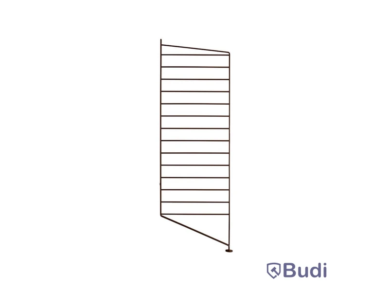 4 st. Golvgavel String, brun, 85x30 cm.