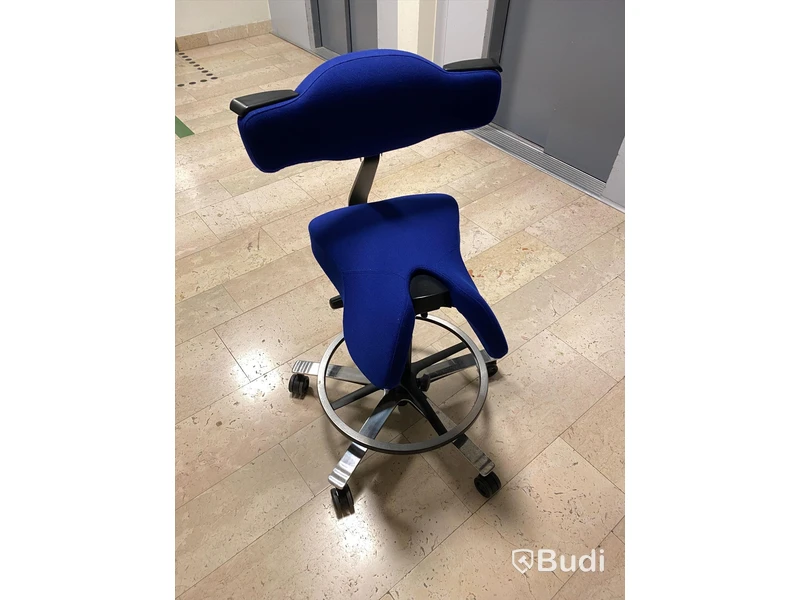 Kontorsstol blå ergonomisk