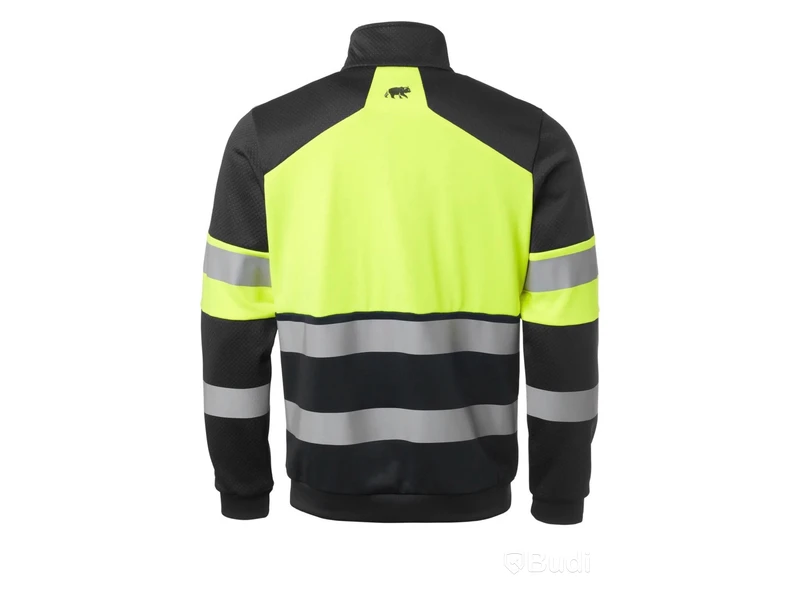 Ziptröja Björnkläder, sweatshirt neo fullzip varsel klass 1 svart/gul.