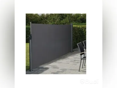 VINDSKYDD UTDRAGBART SVART 140X300 CM