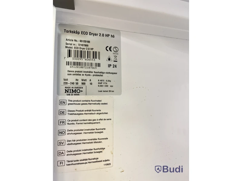 Torkskåp Nimo, Eco dryer 2.0