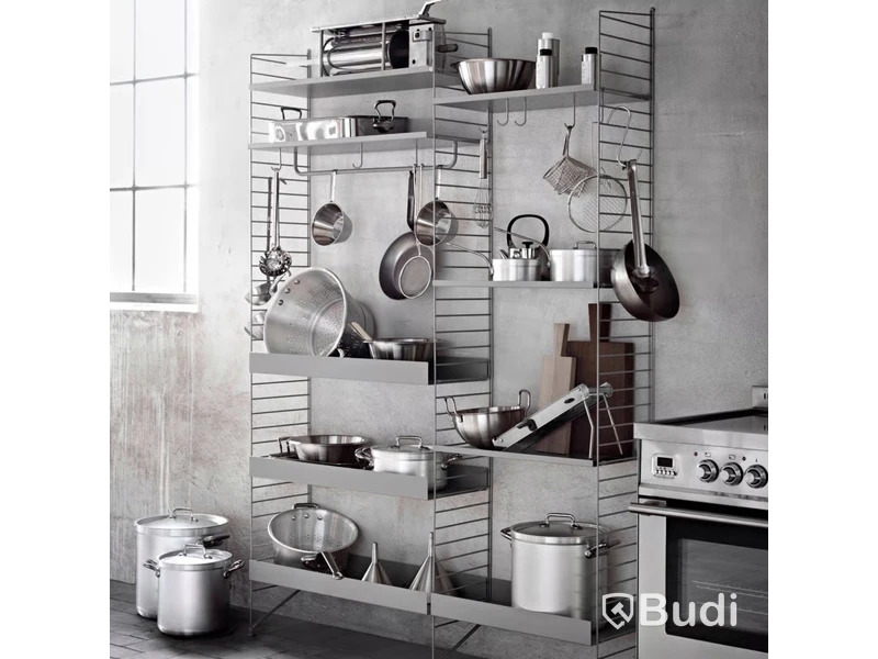 Hyllplan String Furniture, Metal shelf low edge 78x20