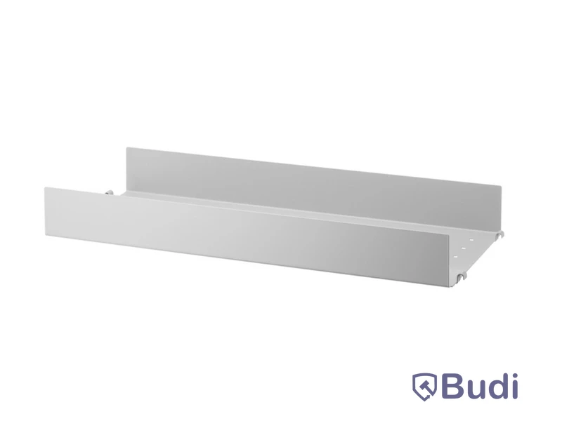 2 st. Hyllplan String Furnitures, Metal shelf low edge 58x20