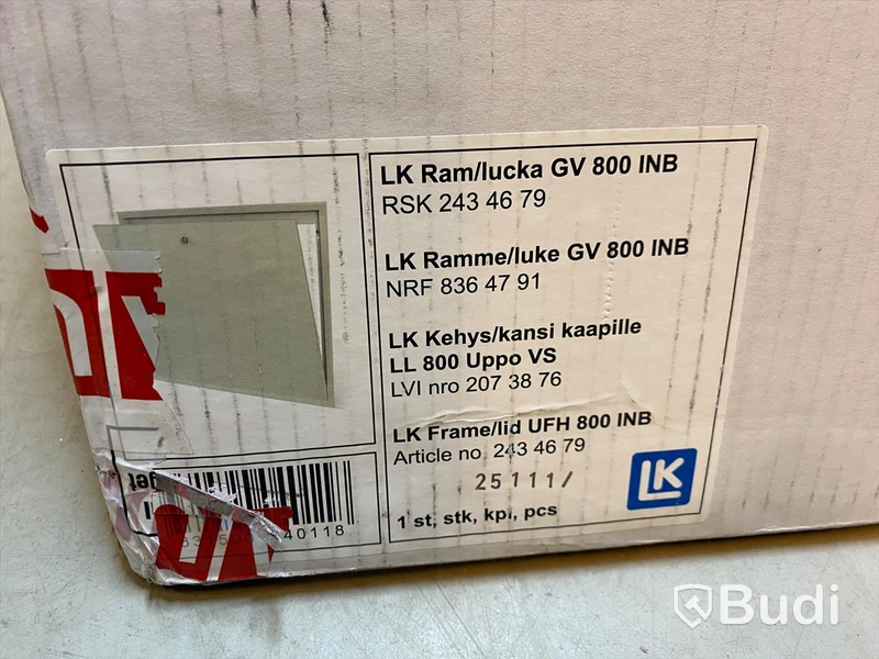 LUCKA LK SYSTEMS TILL FÖRDELARSKÅP GV INB 800MM VIT