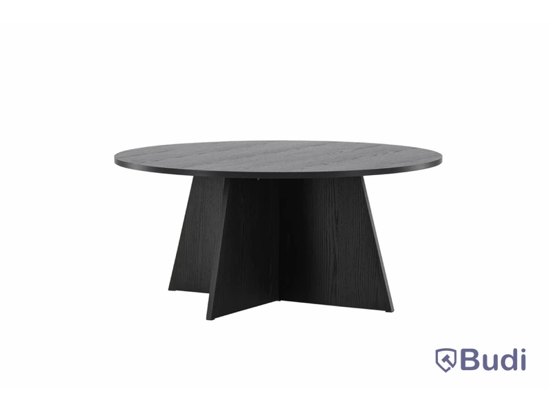 Bootcut soffbord, Ø100 cm, svart, 4 st, Venture Home