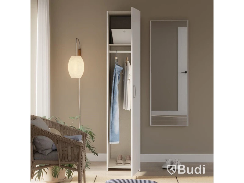 GARDEROB SLÄT 40CM VIT