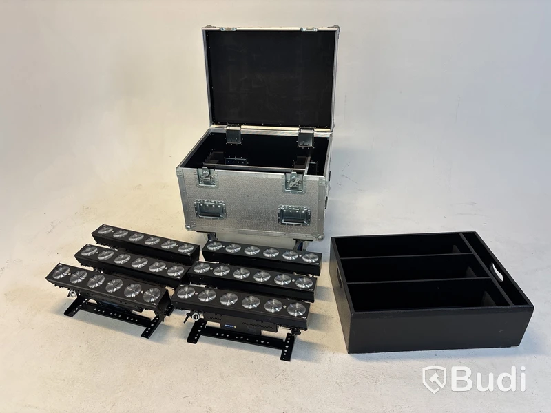 6 st. Stage Beam Leader Light inkl. Case Amptown.
