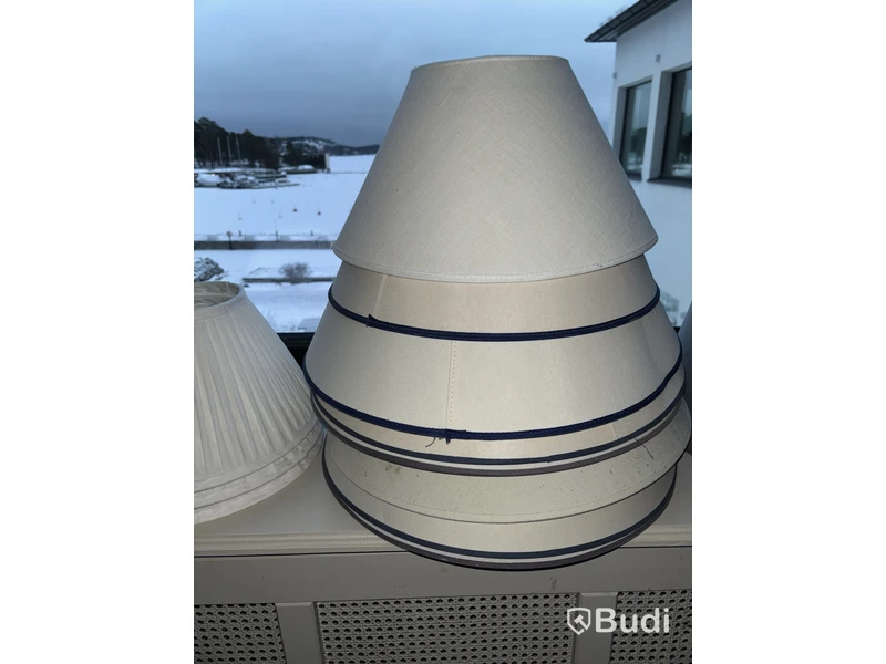 Parti med lampskärmar
