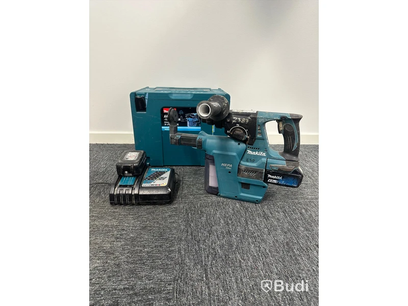 Kombihammare Makita DHR243, HEPA-dammutsugsfäste DX-02, ink batteri & laddare