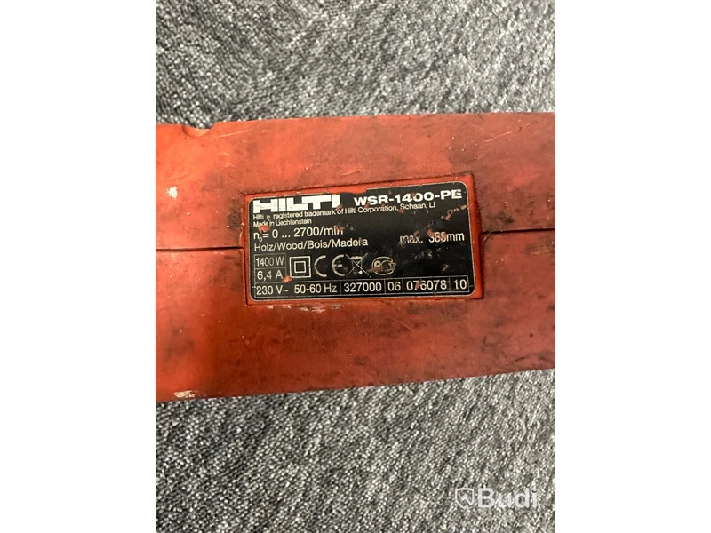 Tigersåg Hilti WSR-1400-PE, kabel, röd