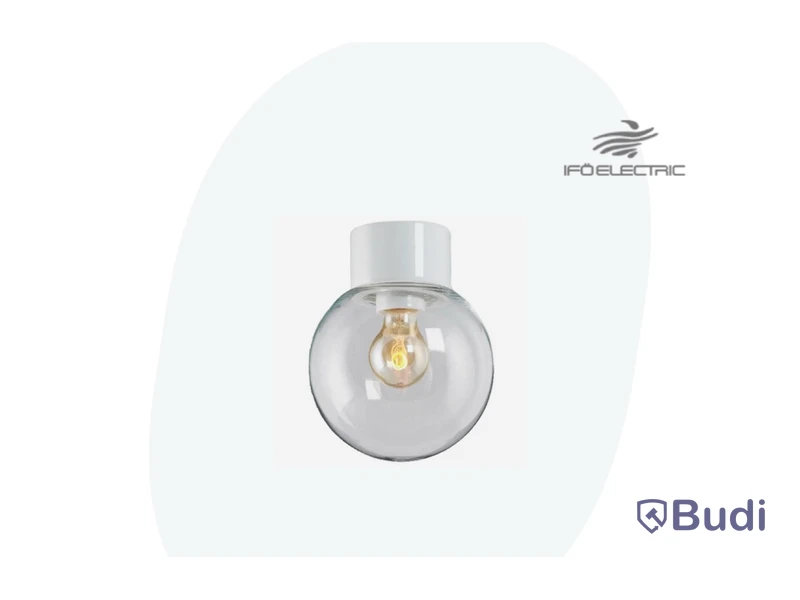 2 st. IFÖ ELECTRIC Classic Glob 180 Takarmatur IP54, rak, E27