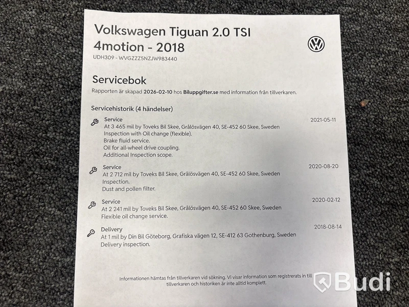 Volkswagen Tiguan 2.0 TSI 4Motion DSG -2018