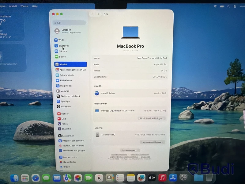 MacBook Pro 16-tums, M4 Pro-chip, 24 GB, 512 GB -2025