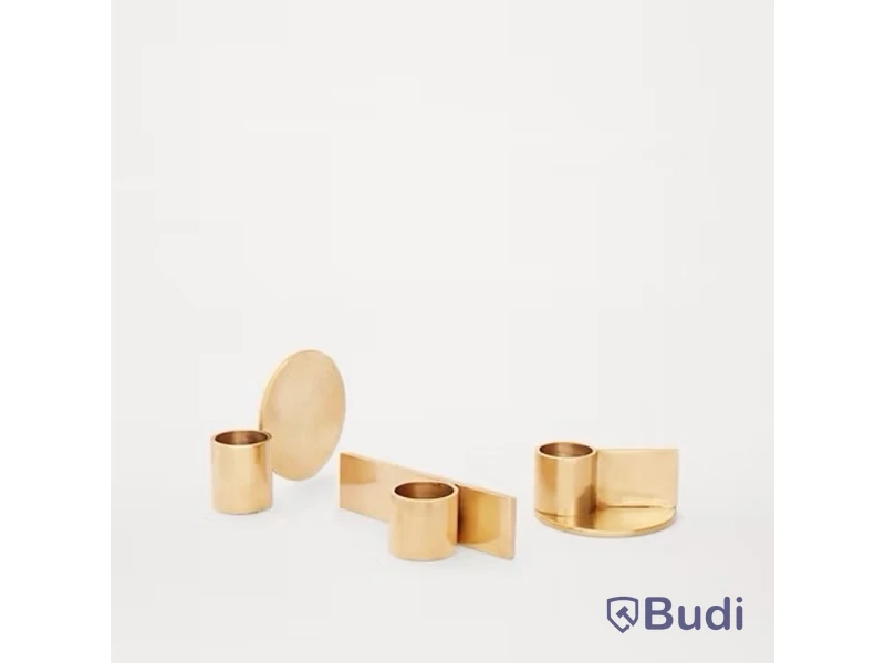 Fundament Ljusstake Frama, Untreated Brass