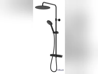 TAKDUSCHPAKET GBG ESTETIC ROUND, 160CC, SVART
