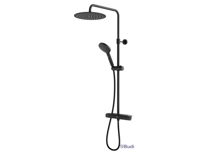 TAKDUSCHPAKET GBG ESTETIC ROUND, 160CC, SVART