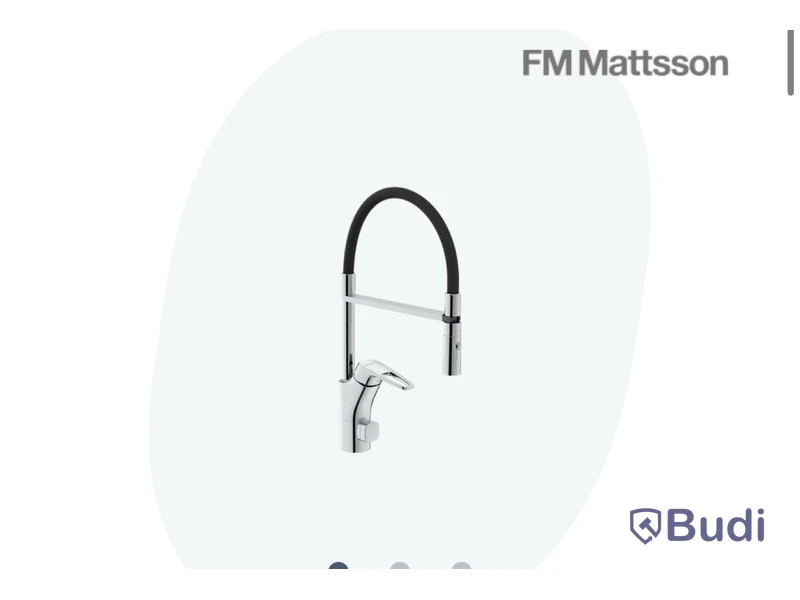 KÖKSBLANDARE FM MATTSSON SILJAN FLEXI, KROM, MED DISKMASKINAVSTÄNGNING