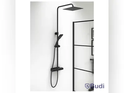 Takdusch Gustavsberg, Estetic Square 150 cc, mattsvart