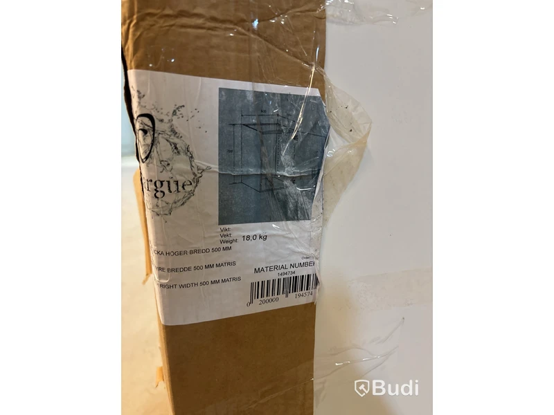 DISKBÄNKSKÅP CAMARGUE VIKA TVÄTT MED LUCKA 50CM