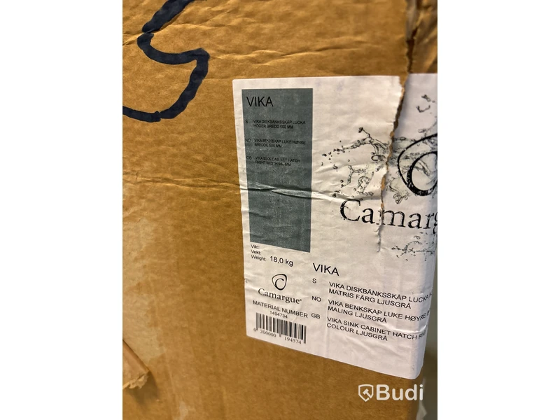DISKBÄNKSKÅP CAMARGUE VIKA TVÄTT MED LUCKA 50CM