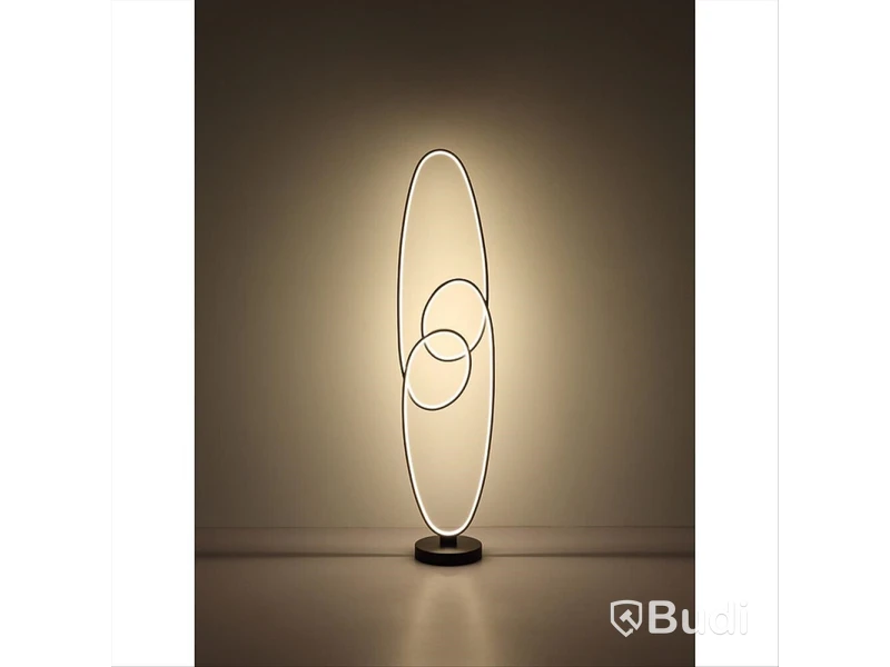 GOLVLAMPA GLOBO SPIRA LED SVART