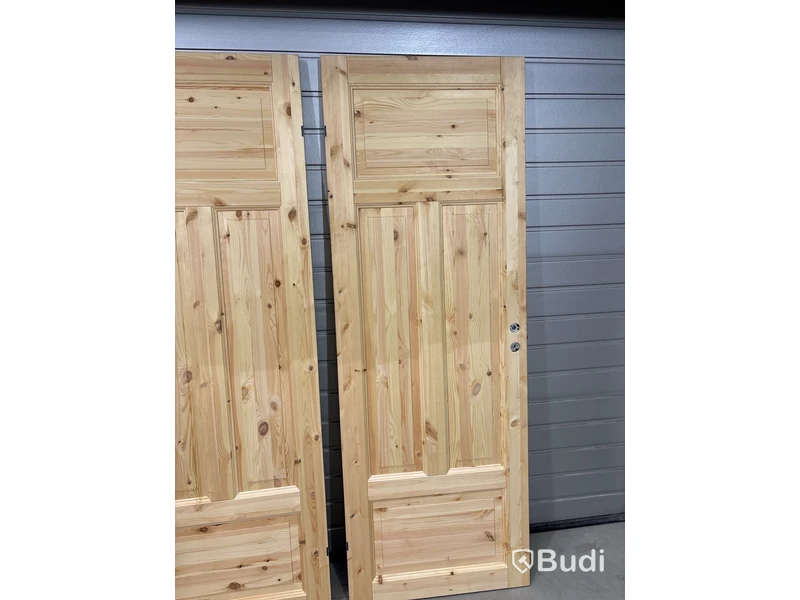 3 st. INNERDÖRR SOLID ELEMENTS FURU OBEHANDLAD 4-SPEGLAR 8X21