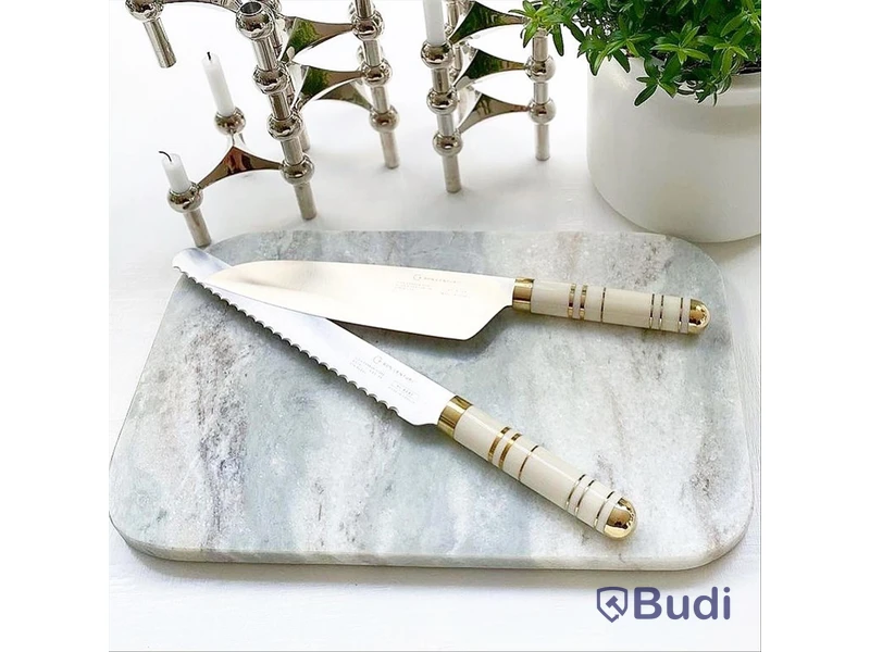 Kockkniv och brödkniv Bon Centuri, Oyster white