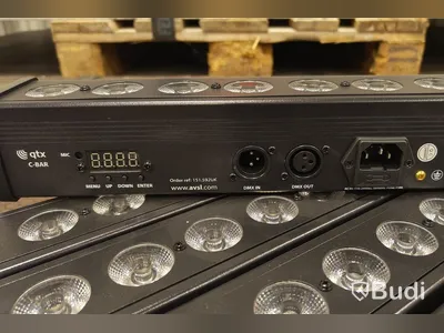 6 st, QTX C-Bar, 24 x 3w RGB 3-in-1, 80w.