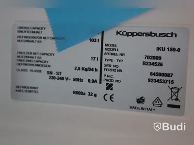 Kylskåp för inbyggnad, Küppersbusch