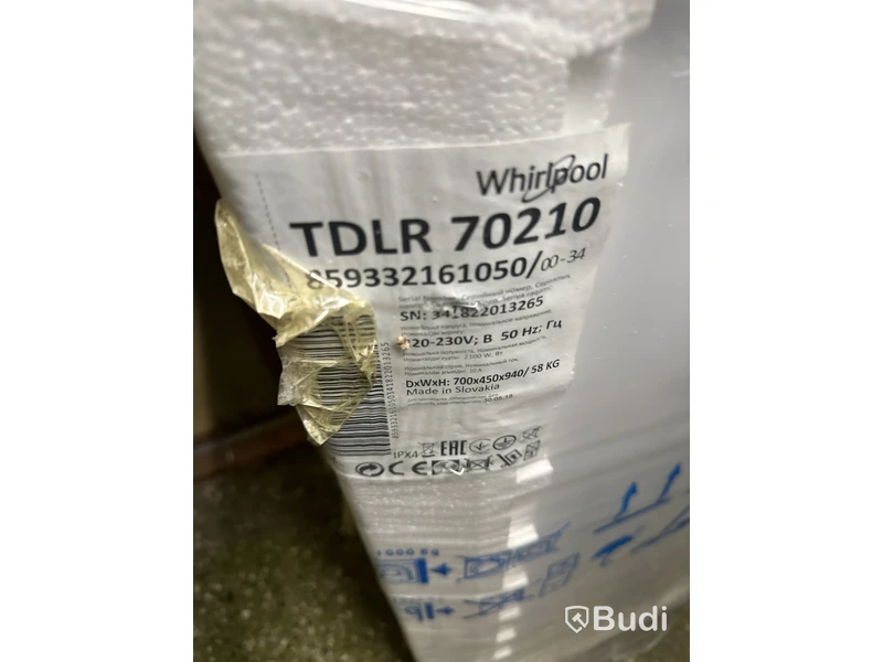 Ny tvättmaskin Whirlpool TDLR 70210