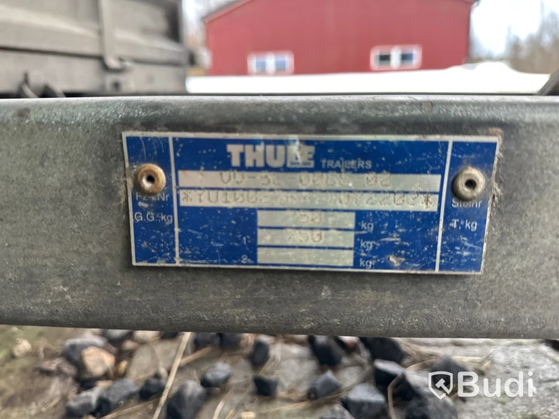 Släpvagn Thule M0750 med gallergrind, tippbart