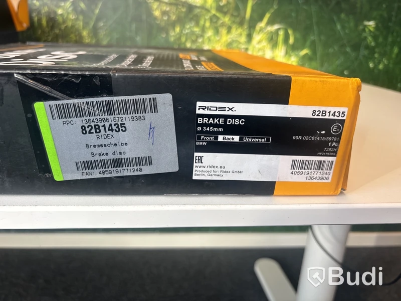 Bromsskivor BMW RIDEX 82B1435, 345 mm F32/F33/F36