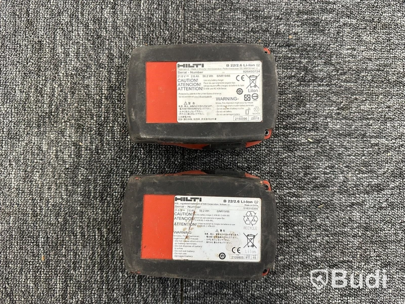 Batteriladdare Hilti C 4/36-ACS och 8st litiumjon batterier
