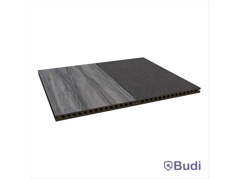Komposittrall Kirkedal, Heimdal, svart/grå, 22X300X6000 mm och 22X130X6000 mm