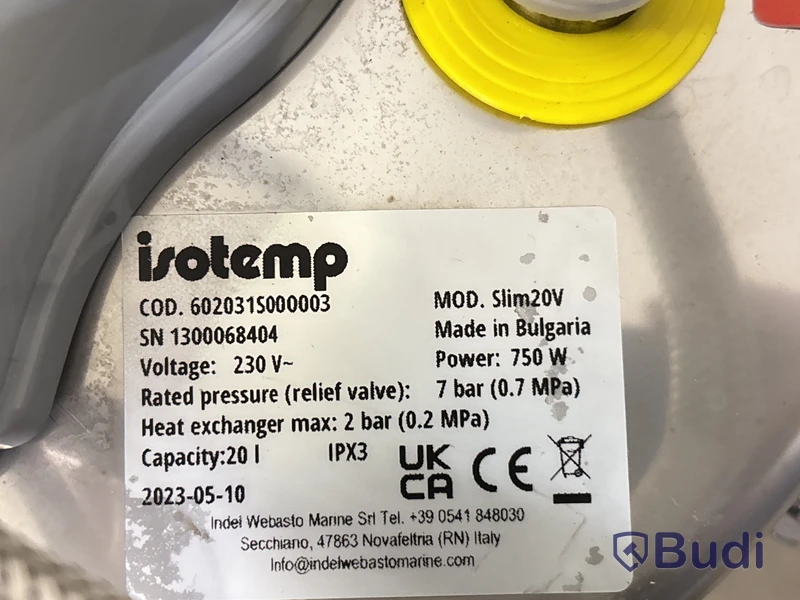 Varmvattenberedare Isotemp Slim20V 20L