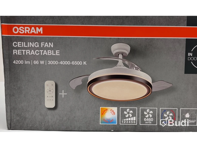 Taklampa med inbyggd fläkt Osram